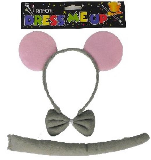 Mouse Set (Aliceband, Bowtie, Tail)