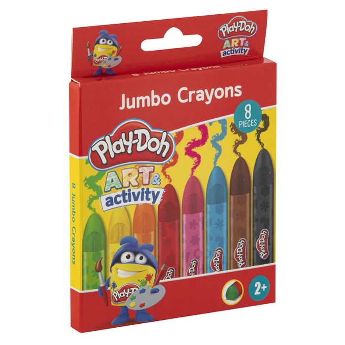 Playdoh Jumbo Crayons 8pc
