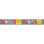 Banner small Happy 18th Birthday unisex 2.6