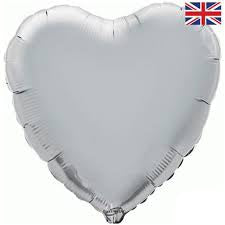 Foil Balloon - Heart Silver