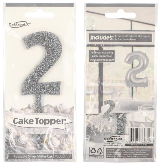 Cake Topper No.2 Silver