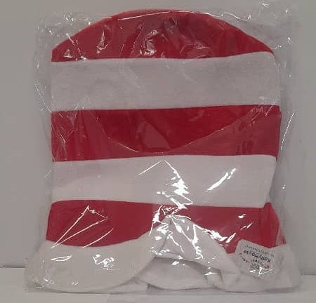 Hat Red &amp; White Soft 30x29cm