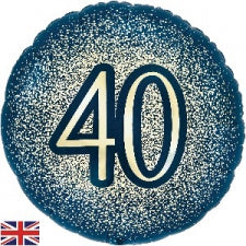 Foil Balloon Navy 40th