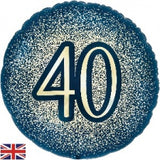 Foil Balloon Navy 40th