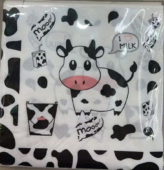 Cow Print Serviettes (20)