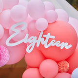 Balloon Arch Sign 18th Birthday
