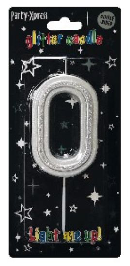 Candle - No 0 Chrome Glitter Silver