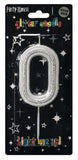 Candle - No 0 Chrome Glitter Silver
