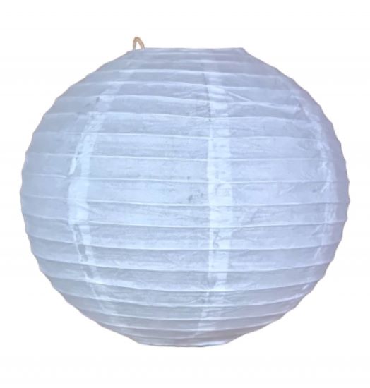 Lantern - Round Paper 25cm White
