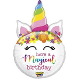 Foil Balloon Super Shape Unicorn Magical Birthday 33inch