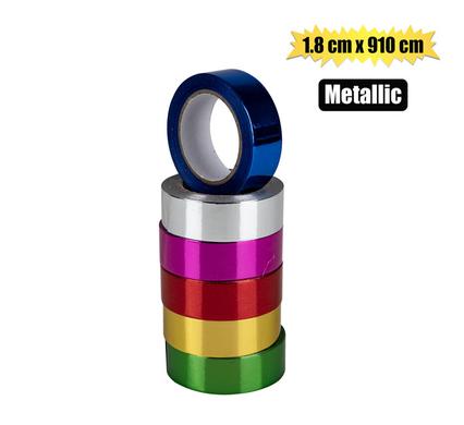 Ribbon Metallic Assorted 1.8x910cm