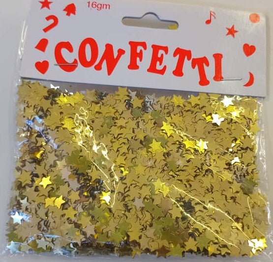 Confetti Stars Gold 6mm