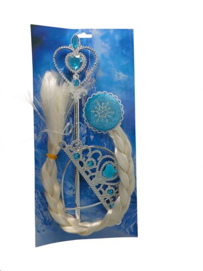 Dress up Frozen (Wht Plaits,Tiara, Wan)
