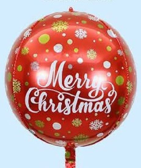 Foil Balloon ORB Merry Christmas