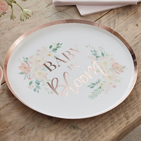 Baby in Bloom - Rose Gold Plates