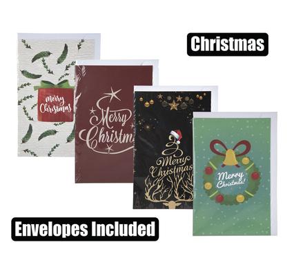 Xmas Card &amp; Envelope 13cm