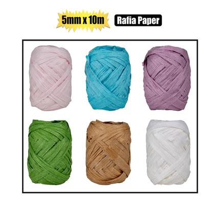 Raffia Assorted Colors 5mm*10m