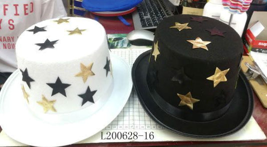 Top Hat Stars Black or White