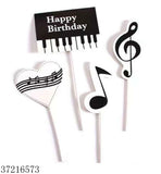 Cake Topper Music Note 4pc