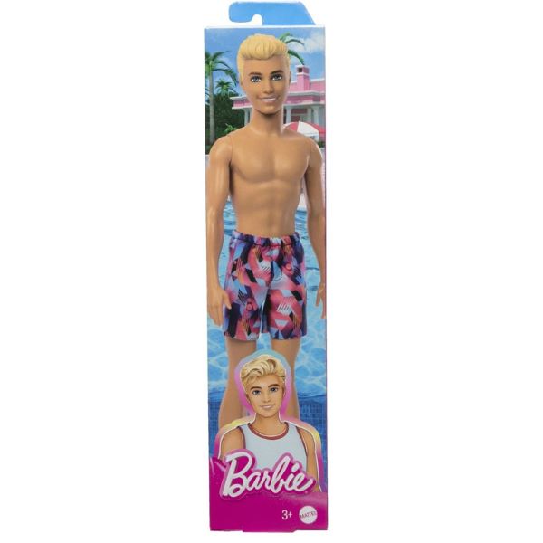 Barbie Ken Beach Doll - Purple/Blonde Ha