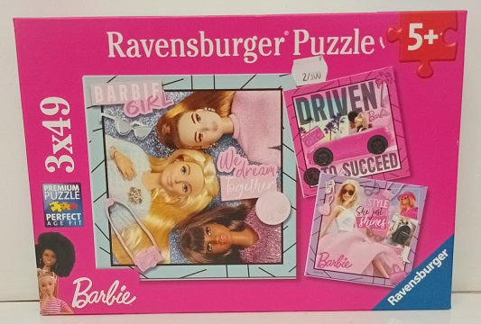 Puzzle Barbie Inspire the World 3x49pc