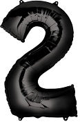 Foil Balloon - SS 2 Black