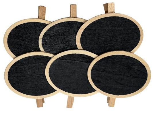 Black Board Oval 6cm