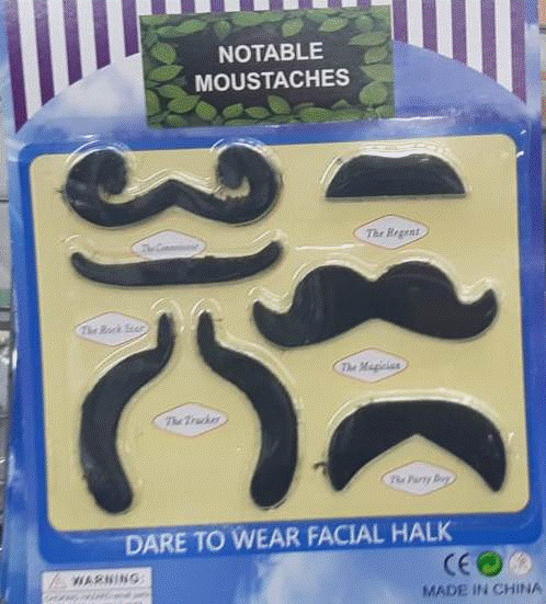 Moustaches Notable 6pc