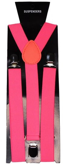 Suspender Braces Neon Dark Pink