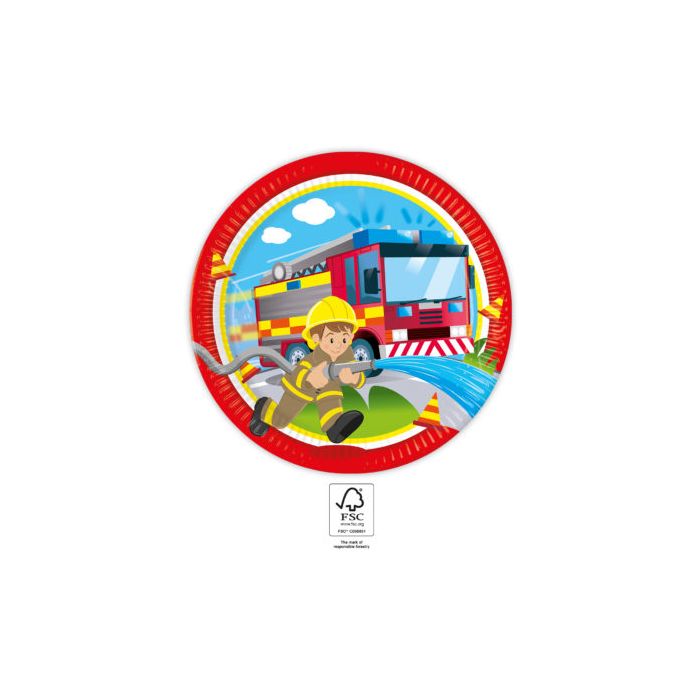 Firefighters - Plates 23cm (8)