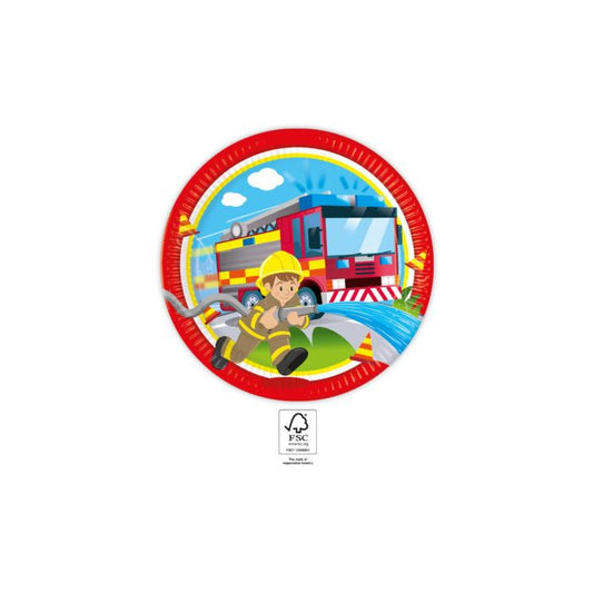 Firefighters - Plates 23cm (8)