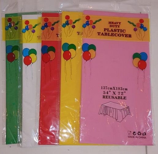 Table Cover - Plastic Pink