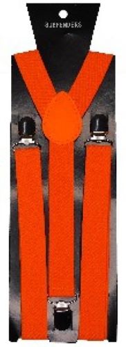 Suspender Braces Neon Orange