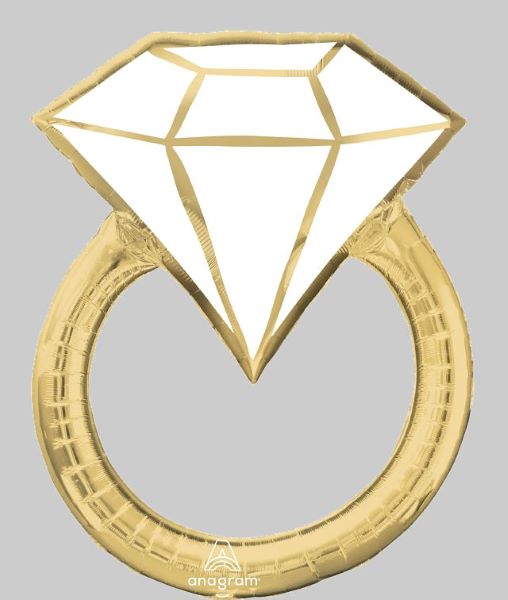Foil Balloon Super Shape Wedding Ring