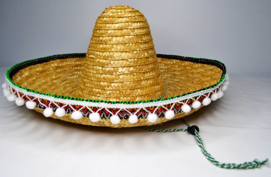 Hat Sombrero Adult 45cm Natural