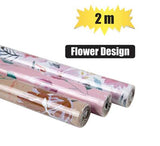 Gift Wrap Flowers 700mm x 2m