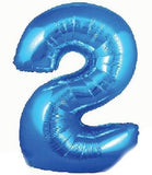 Foil Balloon - SS 2 Blue 34 inch