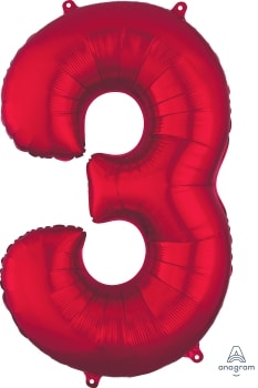 Foil Balloon - SS 3 Red