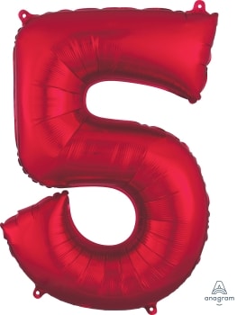 Foil Balloon - SS 5 Red