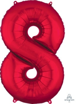 Foil Balloon - SS 8 Red