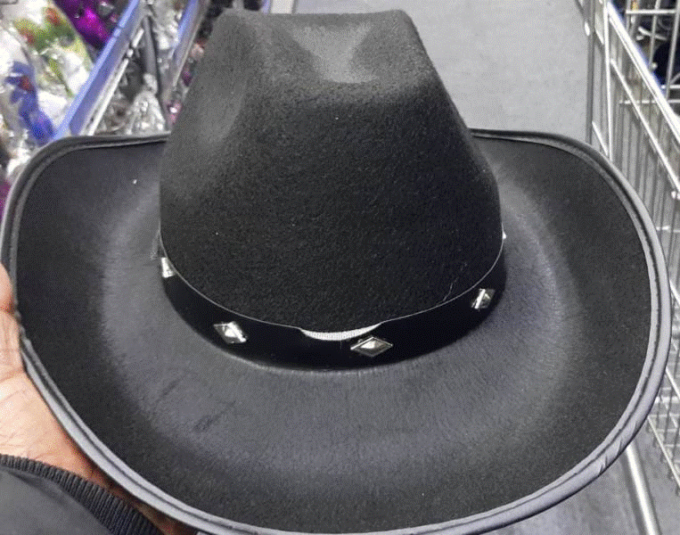Hat Cowboy Black with Studs