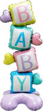 Foil Balloon Baby Blocks 3D