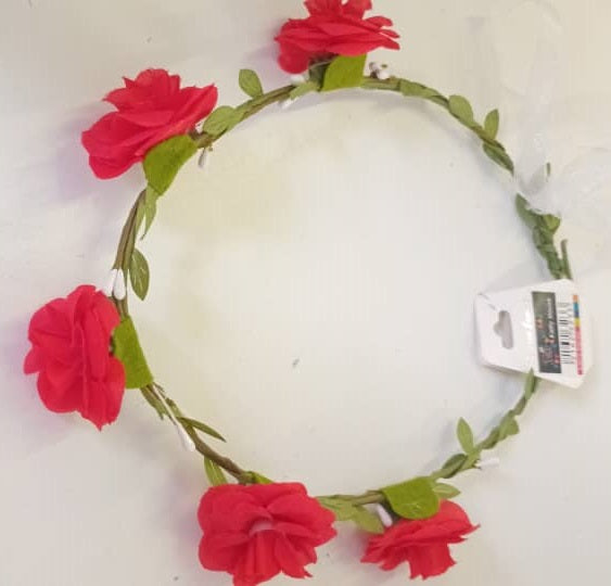 Headband - Red Roses