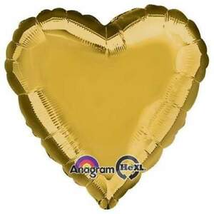 FB Metallic Gold Heart