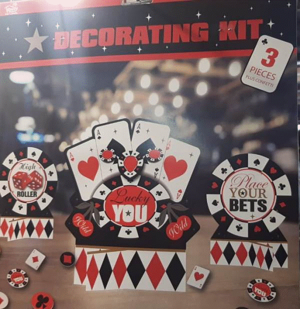 Casino Decorating Kit 3pc