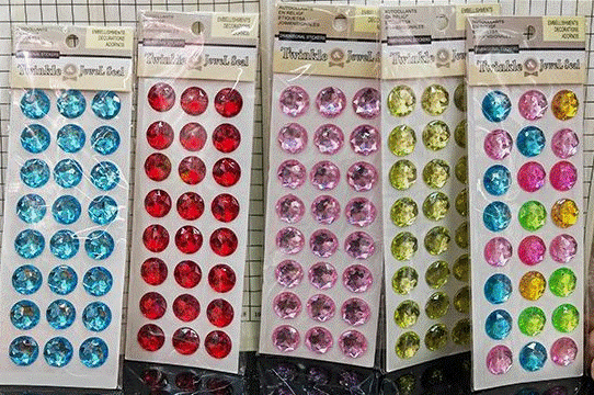 Twinkle Round Dots Stickers 24pc assorted