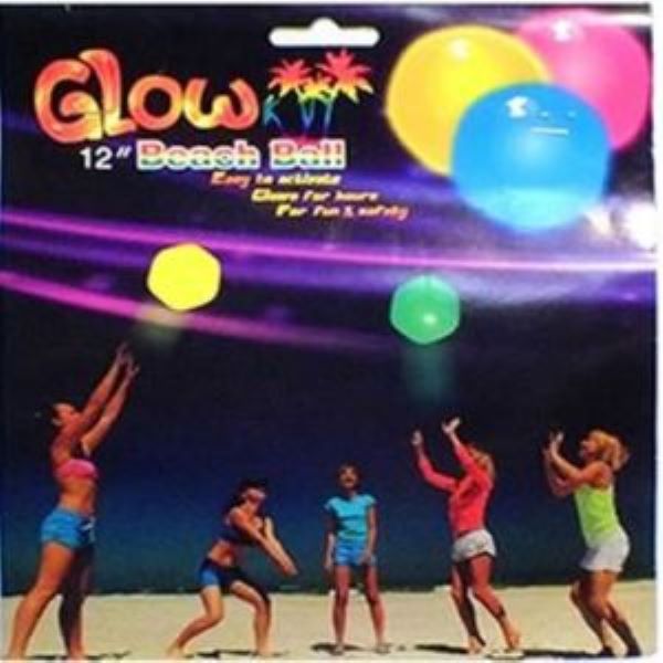 Glow Beach Ball 12inch (20x18cm)