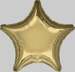 Foil Bal Plain - White Gold Star