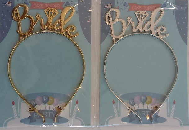 Cake Topper  -Headband Bride