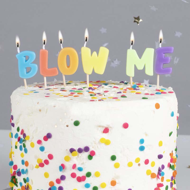 Cake Candles &quot;Blow Me&quot; 6pc